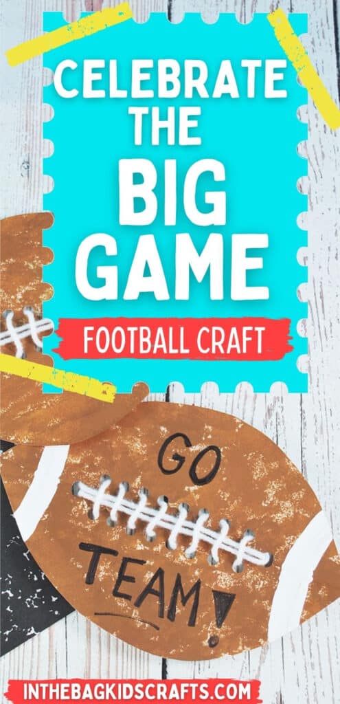 PAPER PLATE FOOTBALL CRAFT 