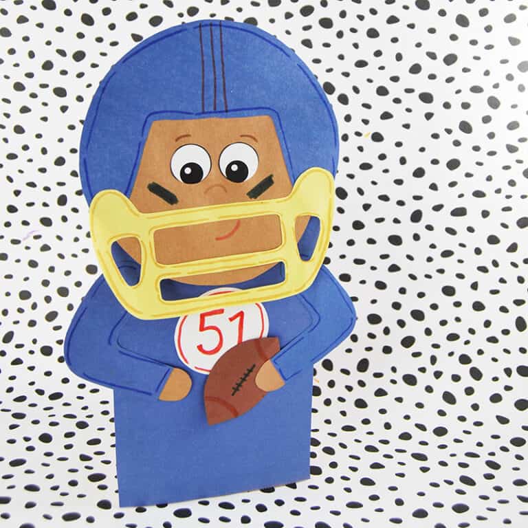 Football Puppet Craft for Kids