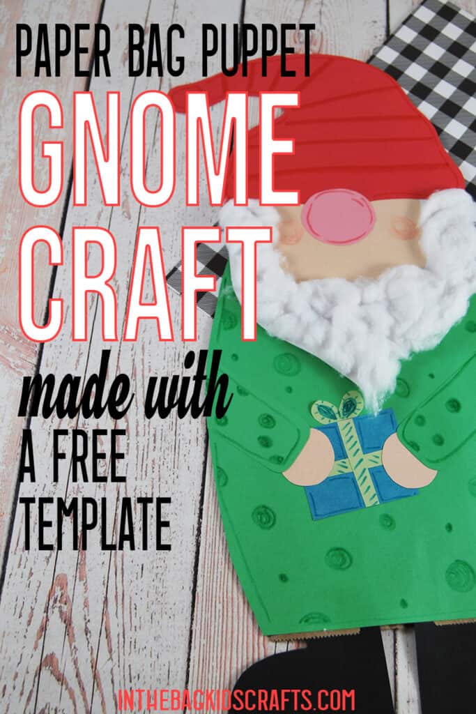 Gnome Craft Puppet for Kids 