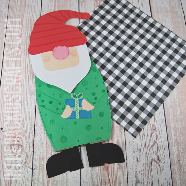 Gnome Craft for Kids Paper Bag Puppet