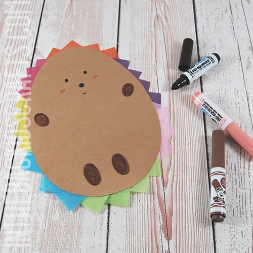 Hedgehog Craft Step 3