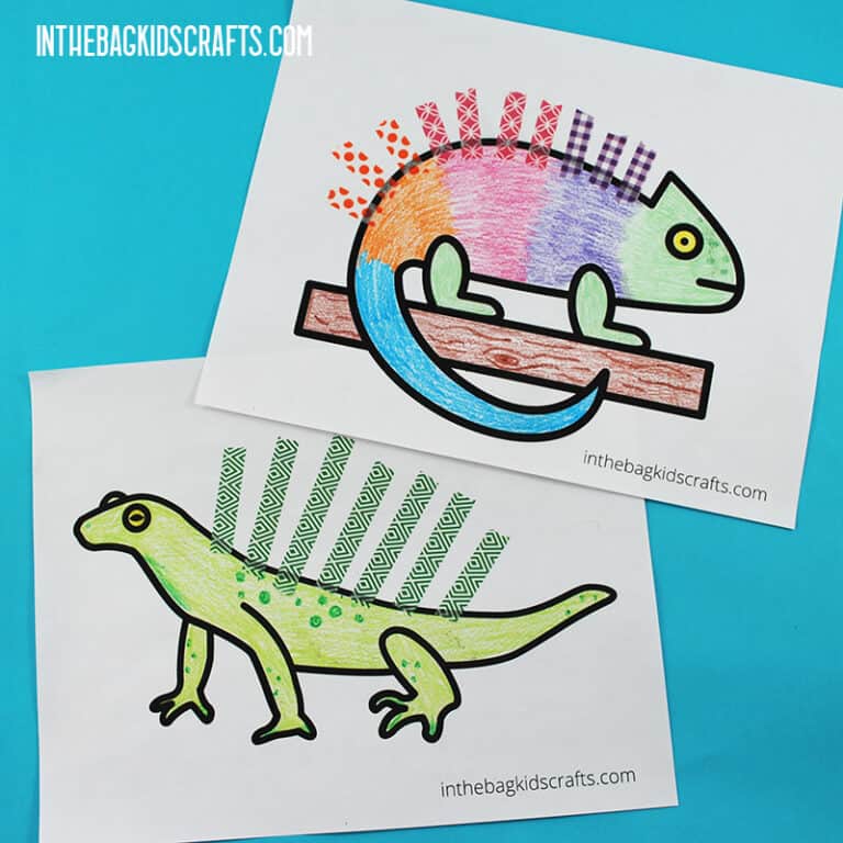 Iguana Coloring Pages for Kids