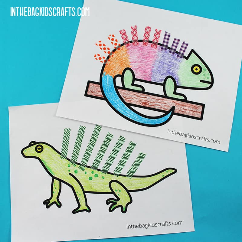 Iguana Coloring Pages for Kids