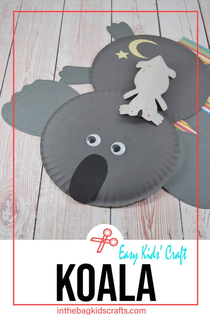 Koala Bear Craft for Kids made from paper plates 