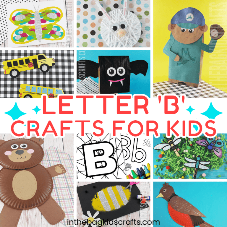 Alphabet Crafts for Kids Letter B Crafts for Kids