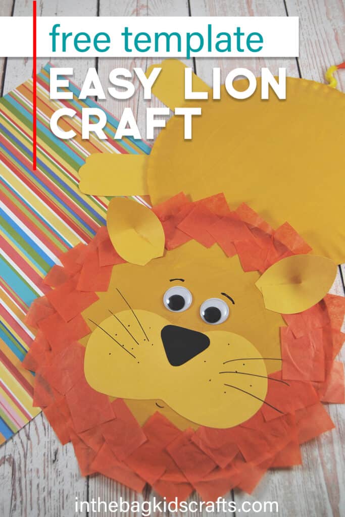 Paper Plate Lion Craft 