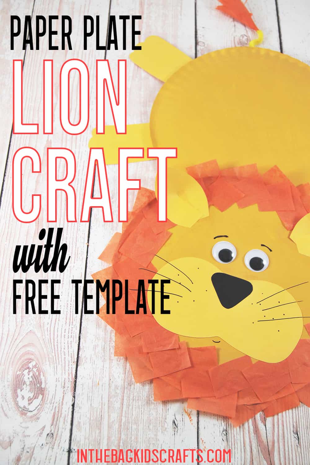 Paper Plate Lion Craft for Kids
