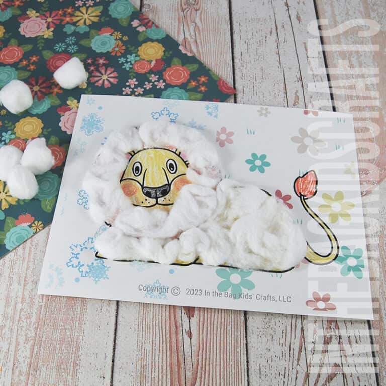 Easy March Craft for Kids Lion and Lamb