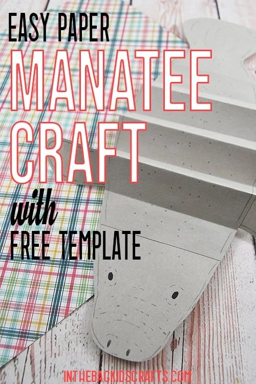 paper manatee craft 