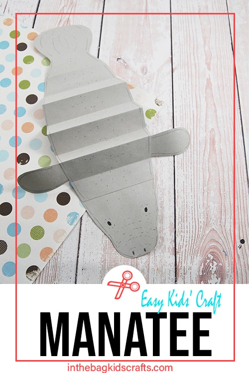 ocean animal craft for kids manatee 
