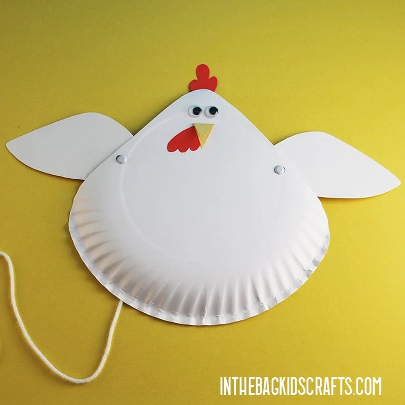 PAPER PLATE CHICKEN CRAFT