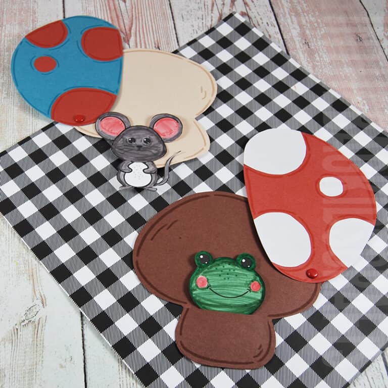 easy paper mushroom craft for kids