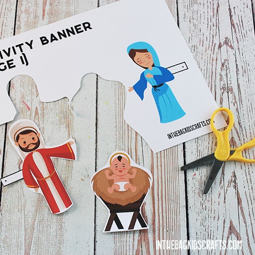 NATIVITY PAPER CRAFT STEP 2