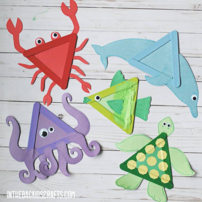 SEA ANIMAL CRAFTS FOR KIDS