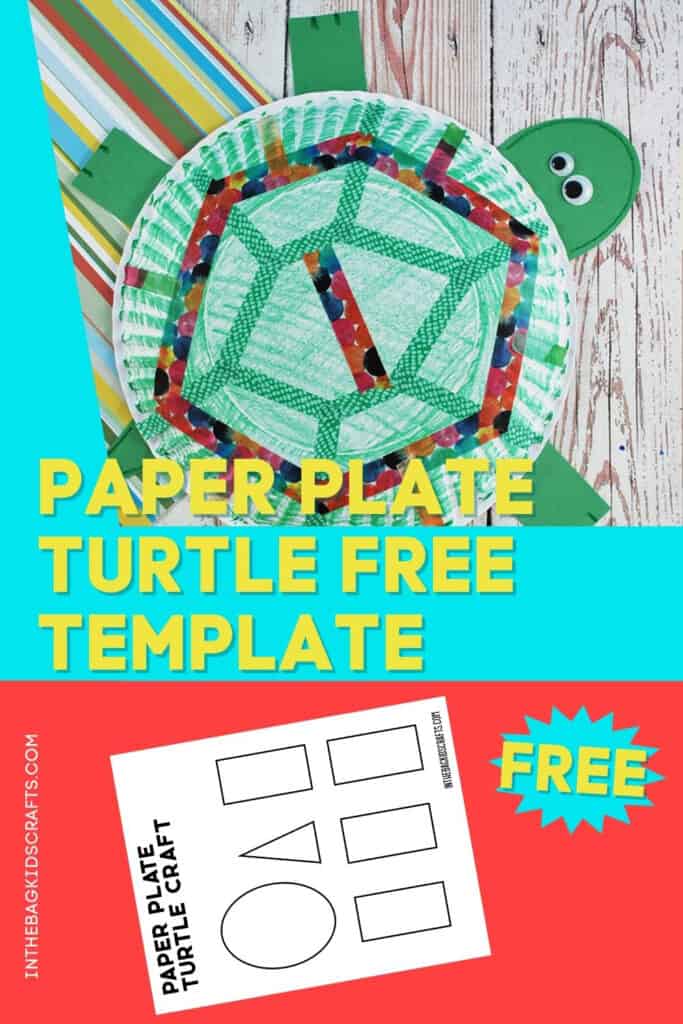 PAPER PLATE TURTLE CRAFT FOR PRESCHOOLERS 