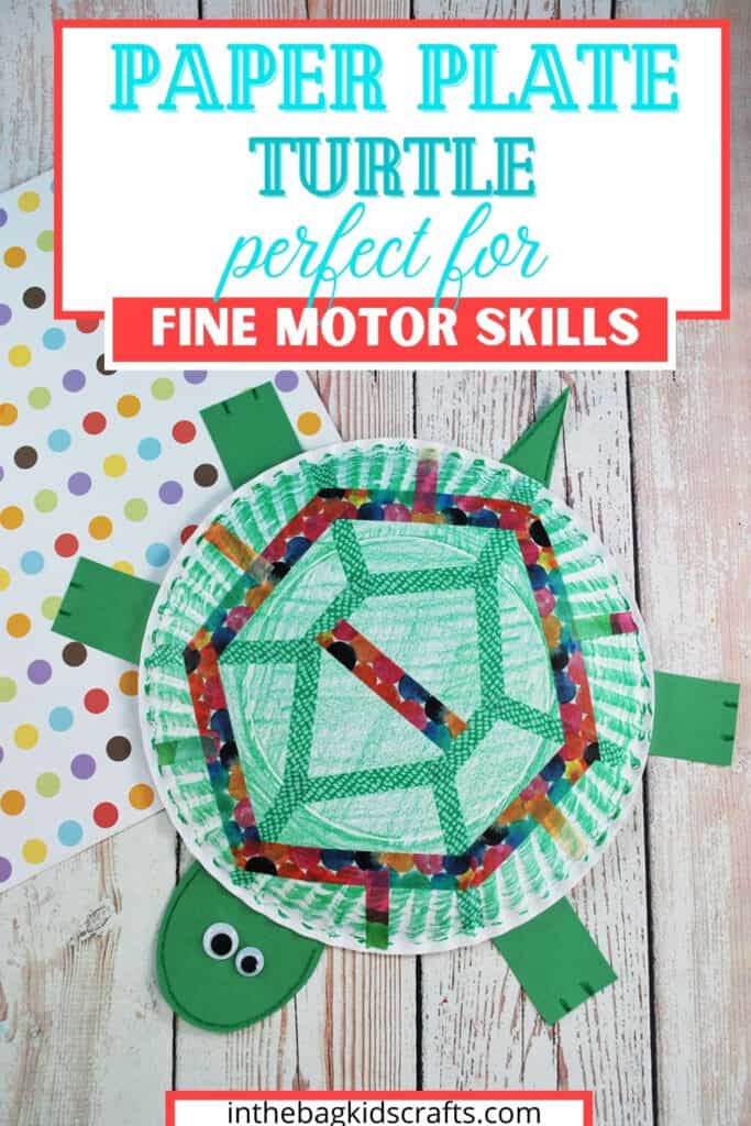 PAPER PLATE TURTLE CRAFT FOR PRESCHOOLERS 