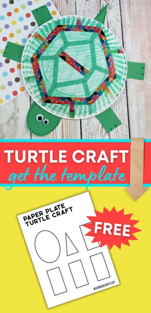 PAPER PLATE TURTLE CRAFT FOR PRESCHOOLERS 