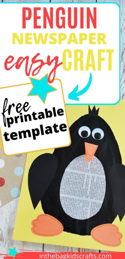 PENGUIN CRAFT WITH FREE TEMPLATE 