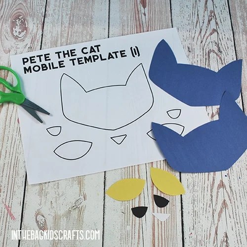 PETE THE CAT PAPER PLATE CRAFT STEP 2