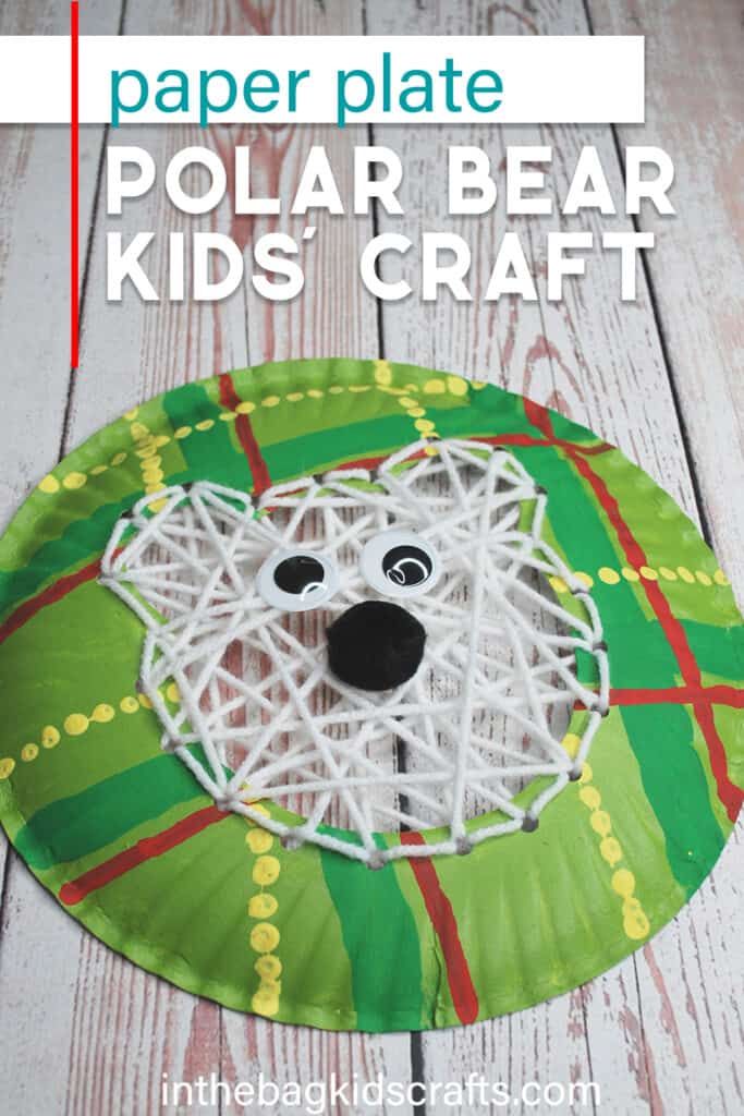 PAPER PLATE POLAR BEAR CRAFT 