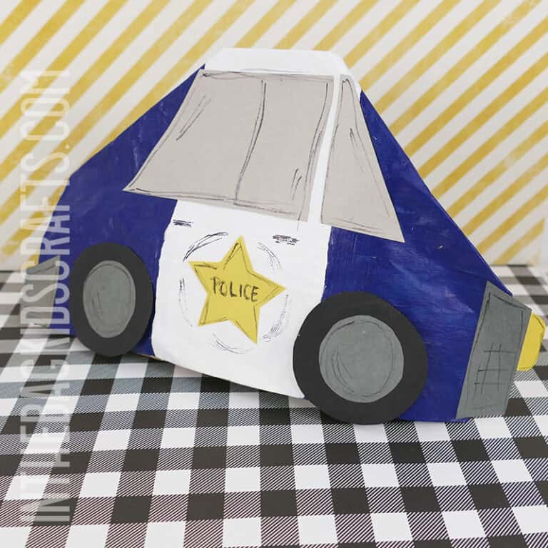 POLICE CAR CRAFT FOR KIDS