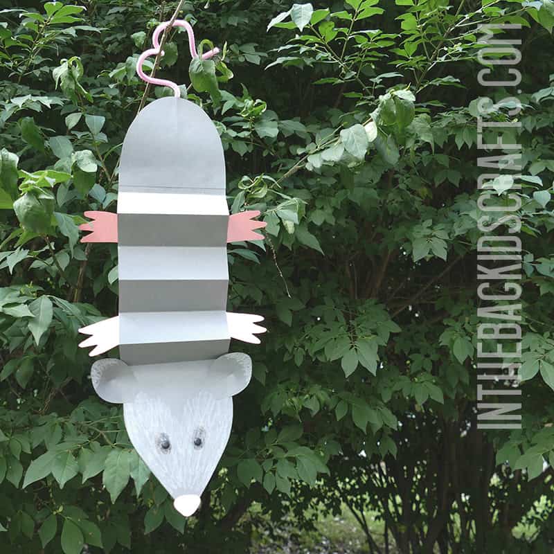 Paper Possum Craft for Kids