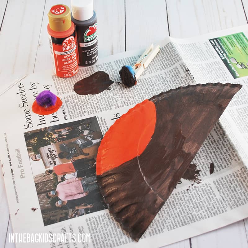 PAPER PLATE ROBIN STEP 2