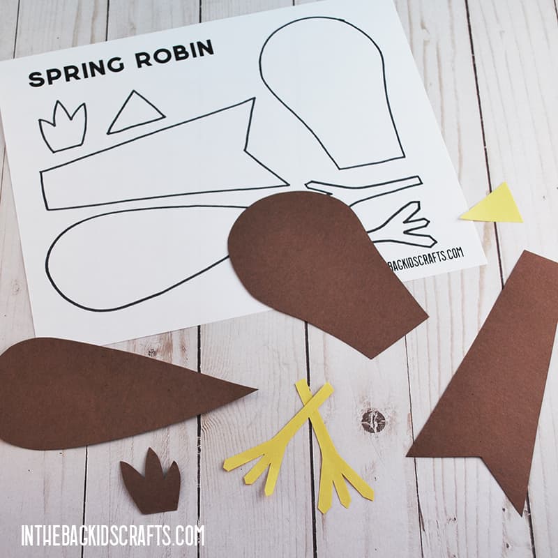 PAPER PLATE ROBIN STEP 3
