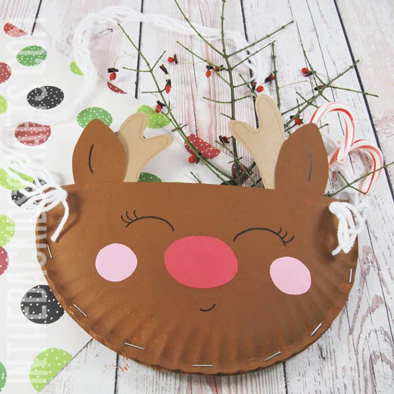 Paper Plate Reindeer Craft