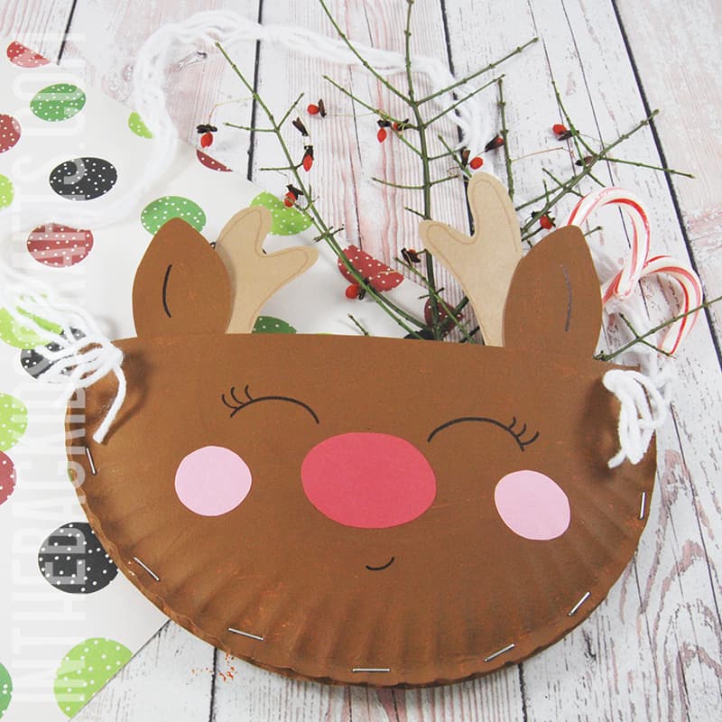 Paper Plate Reindeer Craft