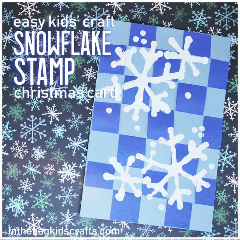 Handmade Christmas Greeting Cards with Stamped Snowflakes