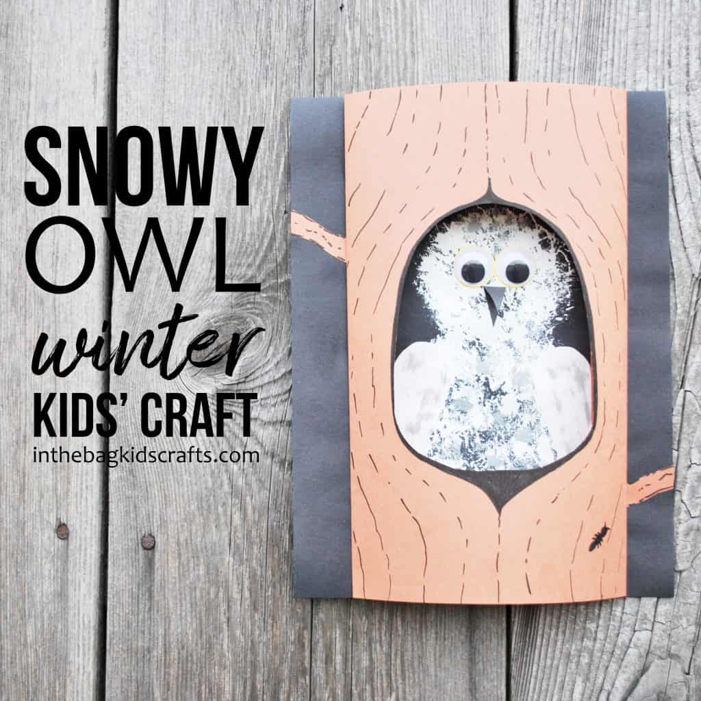SNOWY OWL CRAFT FOR KIDS 