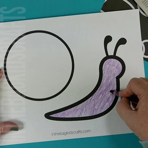 snail craft step 1