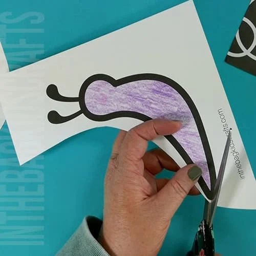 free printable snail craft step 2