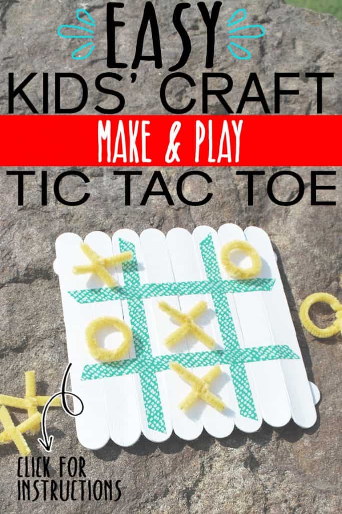 TIC TAC TOE CRAFT FOR KIDS 