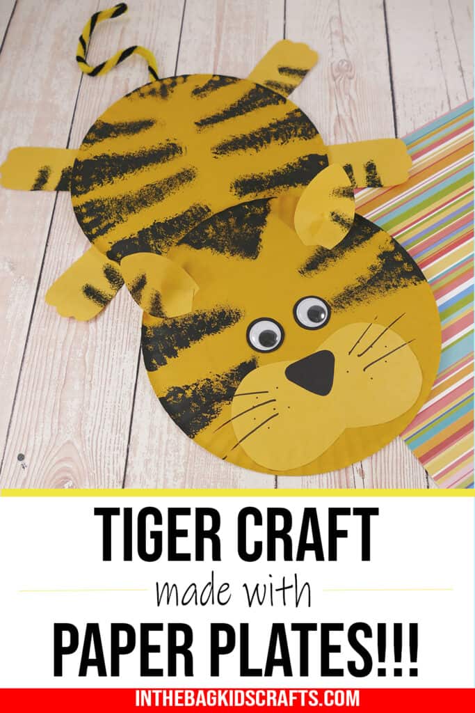 Paper Plate Tiger Craft for Kids 