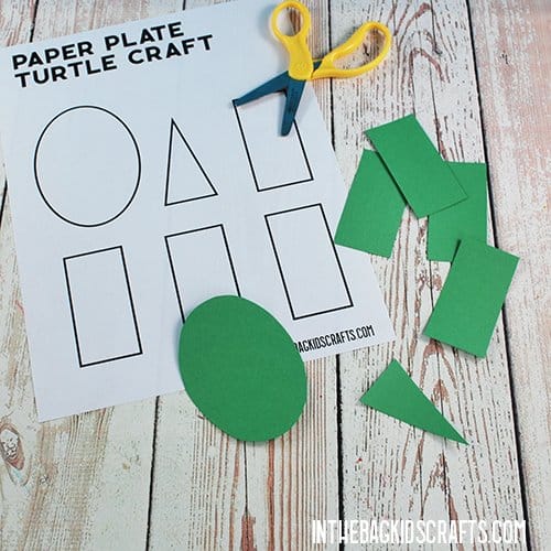 PAPER PLATE TURTLE CRAFT STEP 2