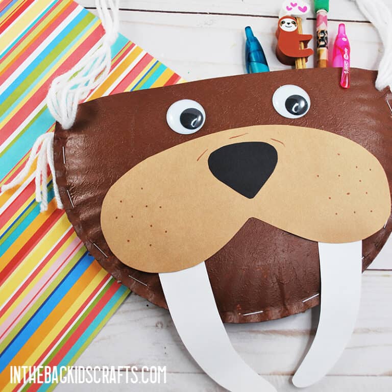 PAPER PLATE WALRUS CRAFT IMAGE