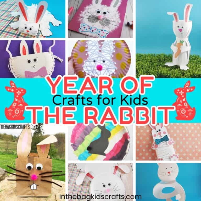 Rabbit Crafts for Kids for Chinese New Year