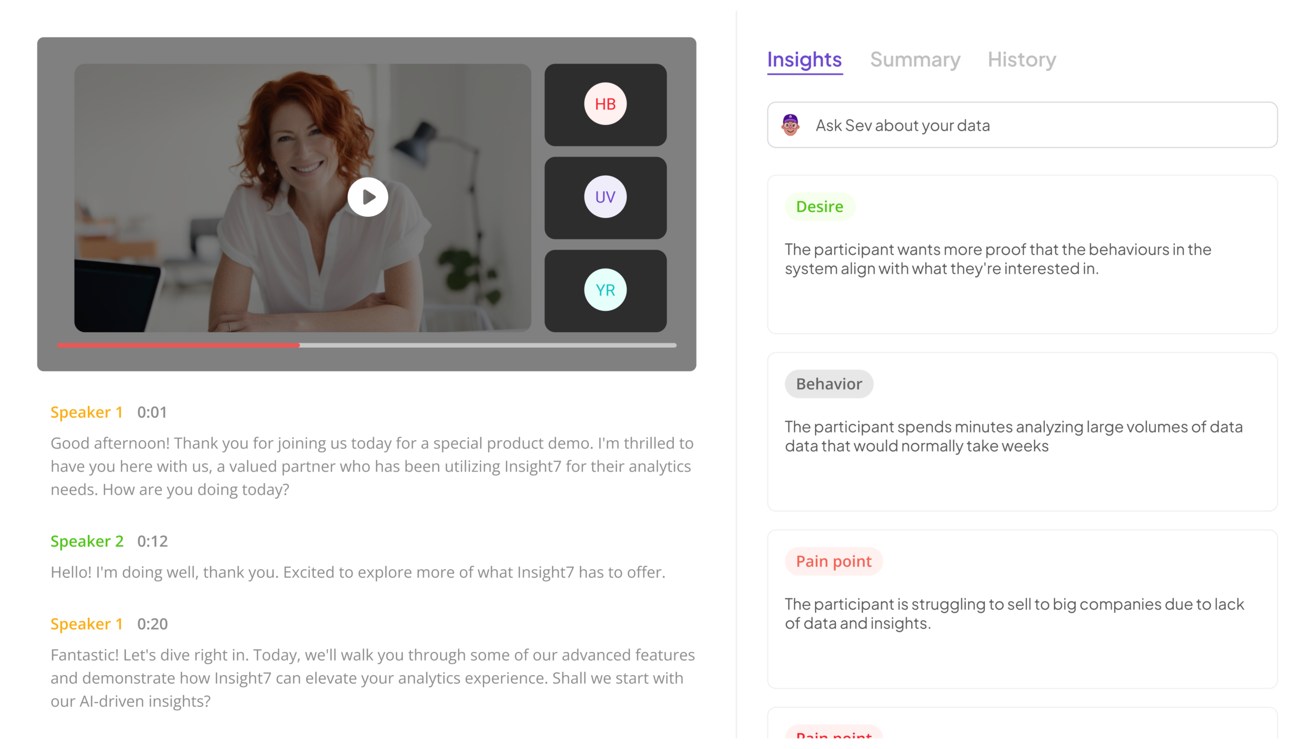 Image depicting Insight7's transcription & analysis capabilities