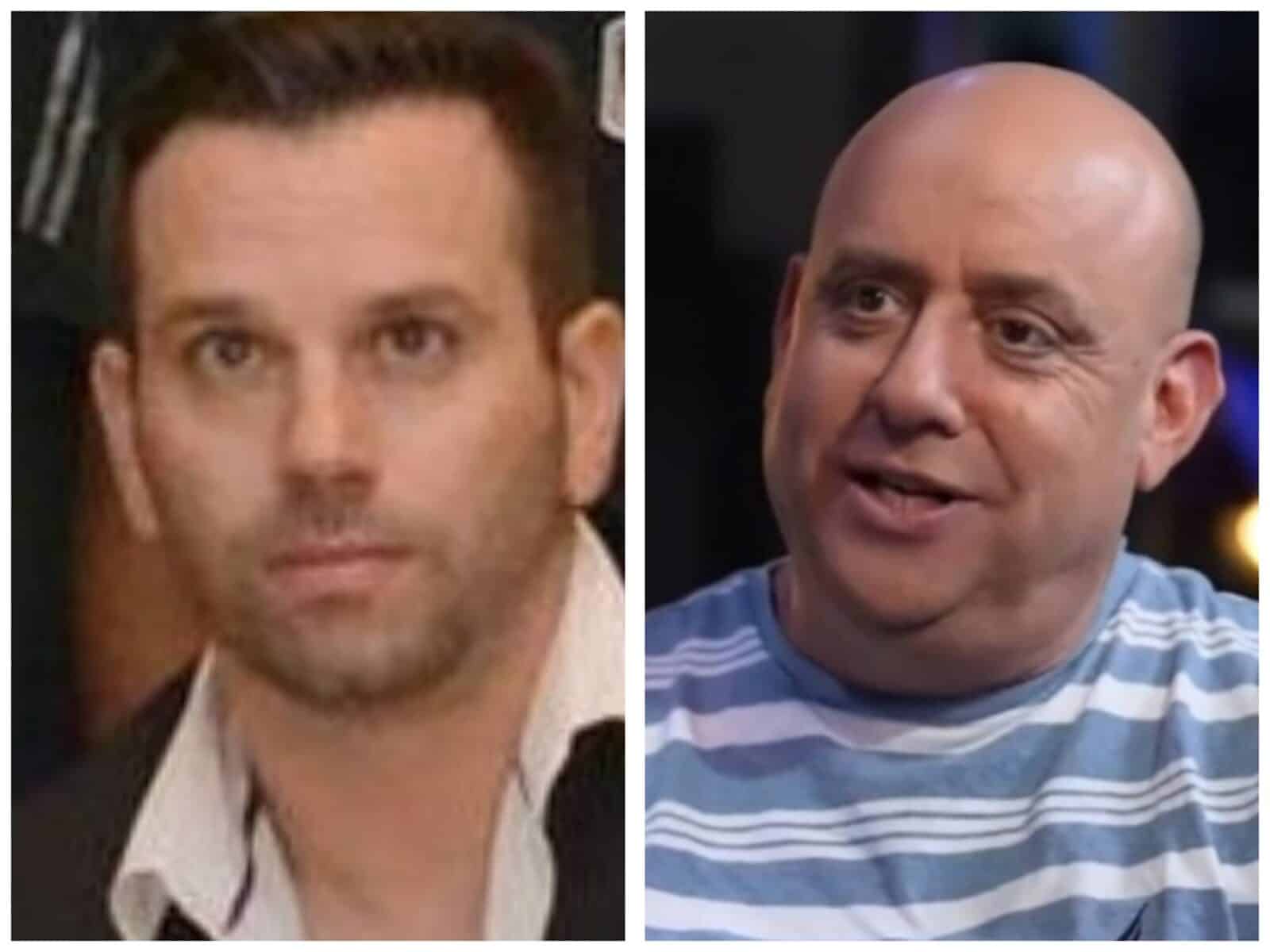 אורי אלון ומנכ"ל הפועל ירושלים בכדורגל אורי שרצקי – תצלומים משולבים, בהקשר לכתבה על העברת הבעלות או הניהול במועדון