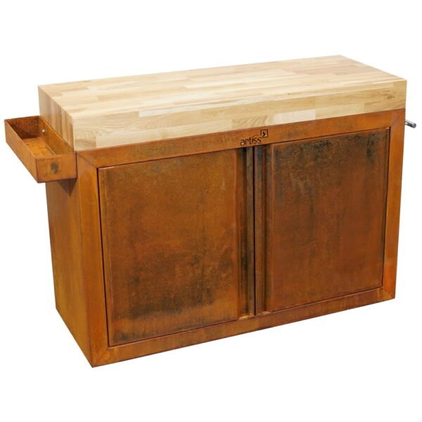 Meuble Artiss Corten tablette bois 115 x 50 cm