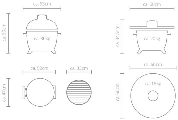 Mini Kamado Monolith Icon 2.0 - Ø33cm à poser ou encastrer – Image 10