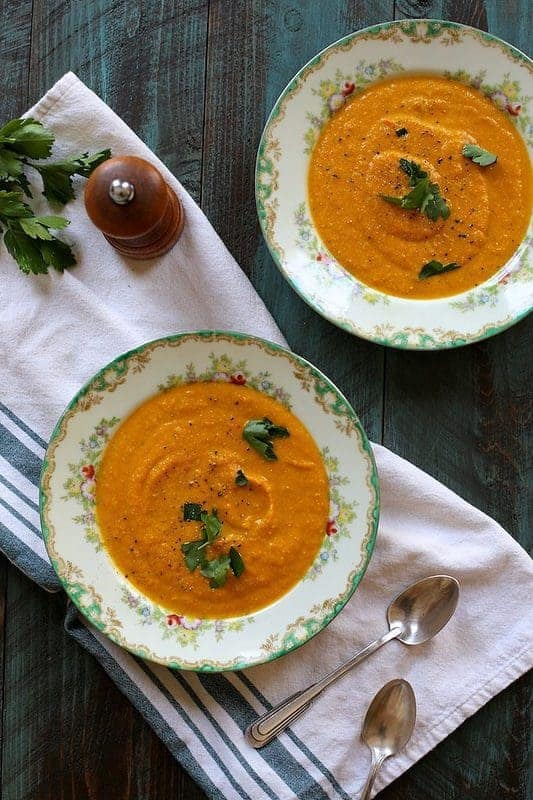 vegan carrot jalapeno soup