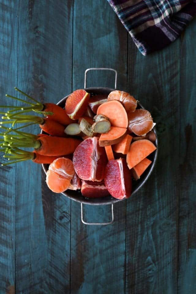 Winter Citrus Booster with ginger and sweet potato