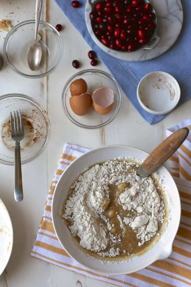 brown butter banana cranberry bread