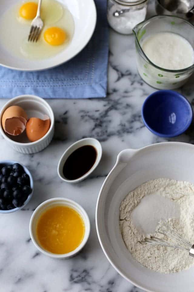 Blueberry Buttermilk Waffles