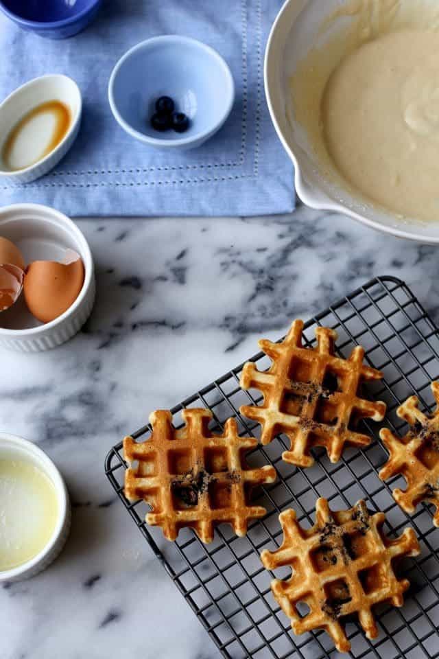 Blueberry Buttermilk Waffles