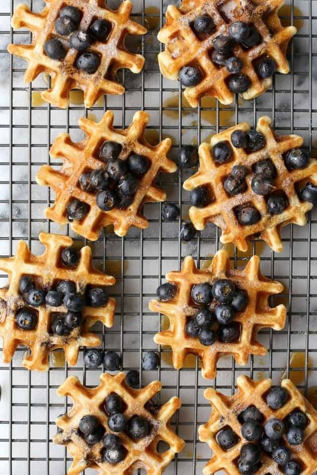 Blueberry Buttermilk Waffles