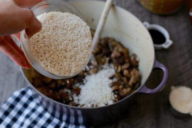 Sausage and Mushroom Risotto